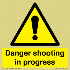 Danger shooting in progress